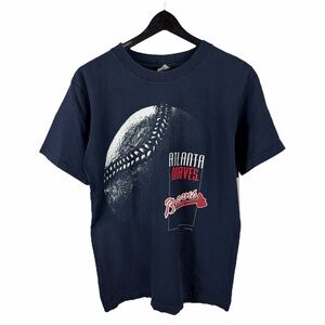 Vintage 1993 True Fan Atlanta Braves MLB Baseball Sport Blue Shirt Size M